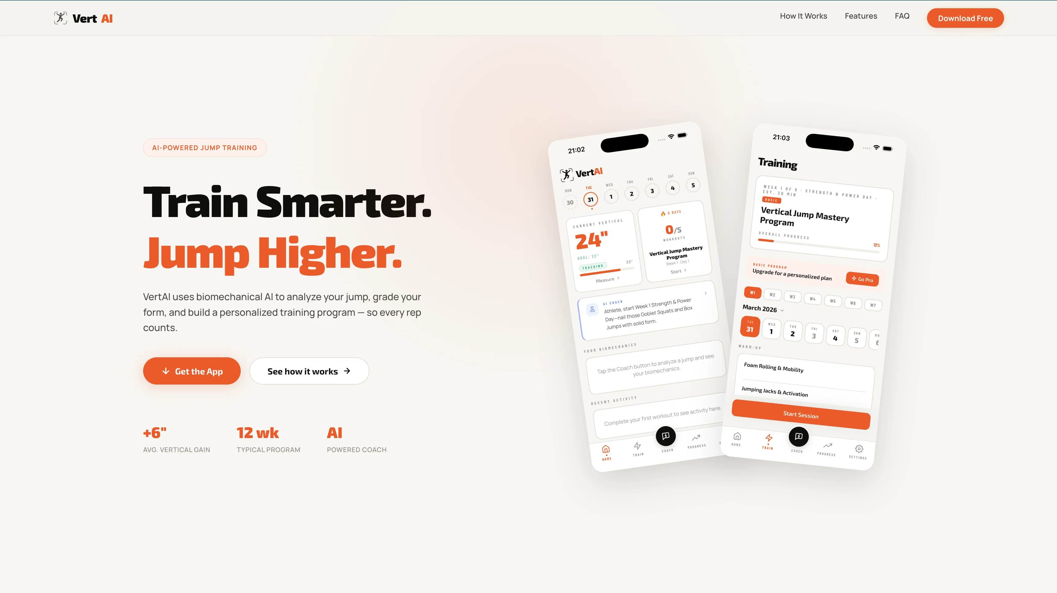 VertAI - AI-powered vertical jump training app